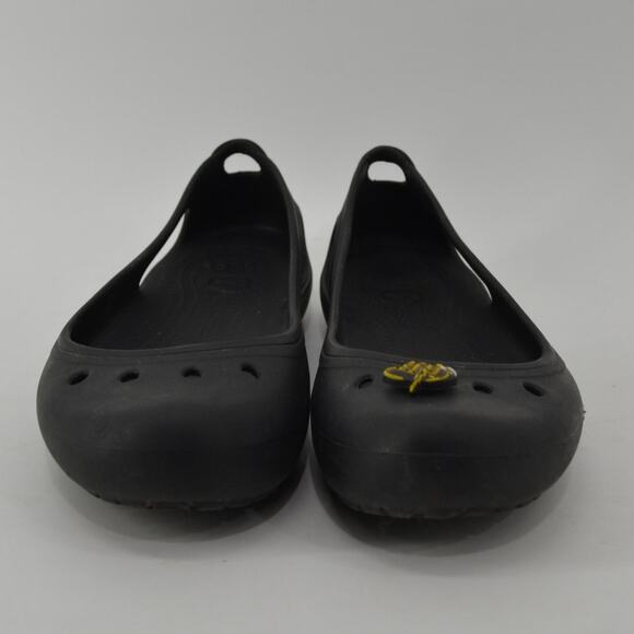 Crocs Womens Sz 8 Alice Work Flats Classic Comfort Black - Picture 4 of 14